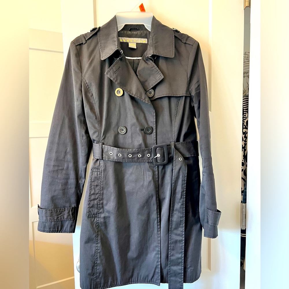 Kenneth Cole all weather jacket, size small, black, long sleeve